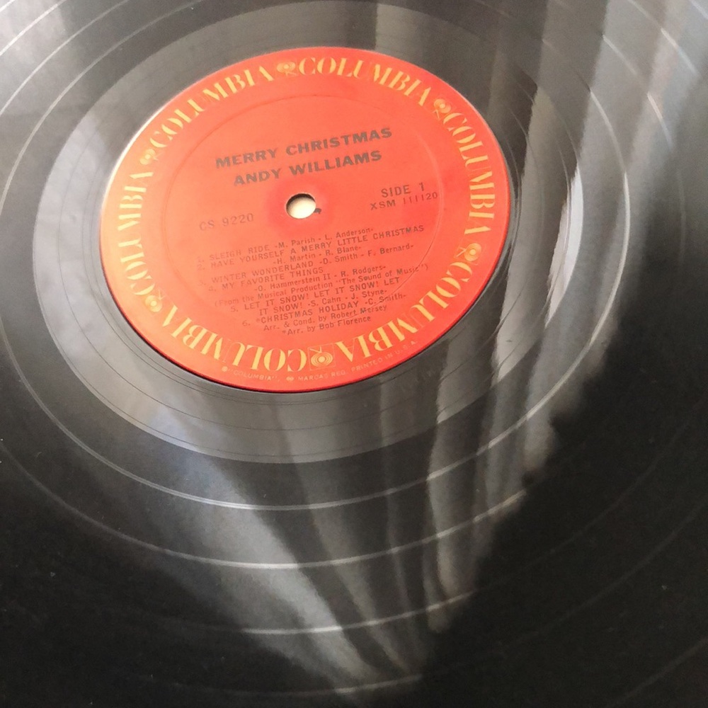 Andy Williams Merry Christmas Vinyl Lp